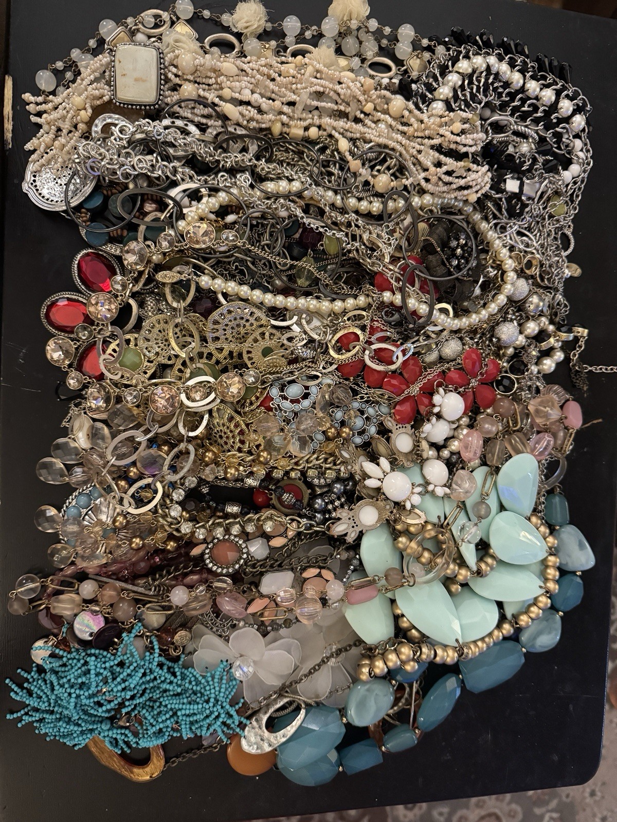 Bulk Jewelry Lot Estate Vintage to Modern Mix 2 LB WEARABLE /RESELL 2