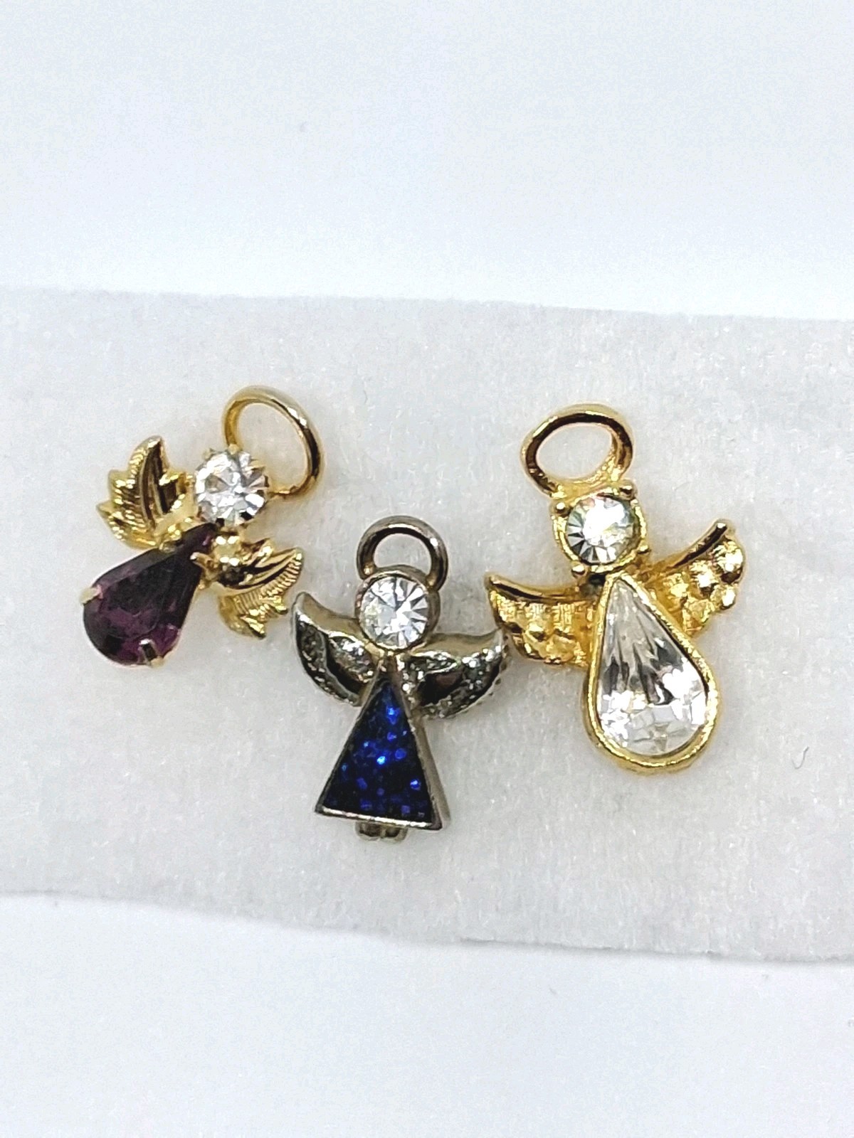 Guardian Angel Cherub Lapel/Pinback Religious Jewelry Lot Jeweled Bundle