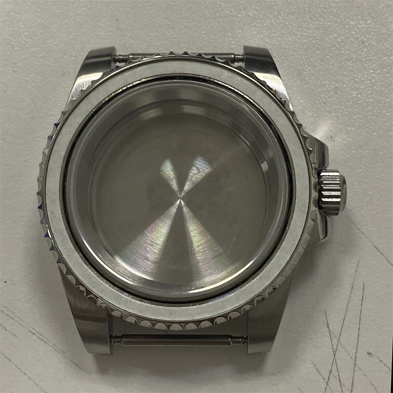 40mm Sapphire Glass Steel Bezel Watch Case For NH35 NH36 Automatic Movement