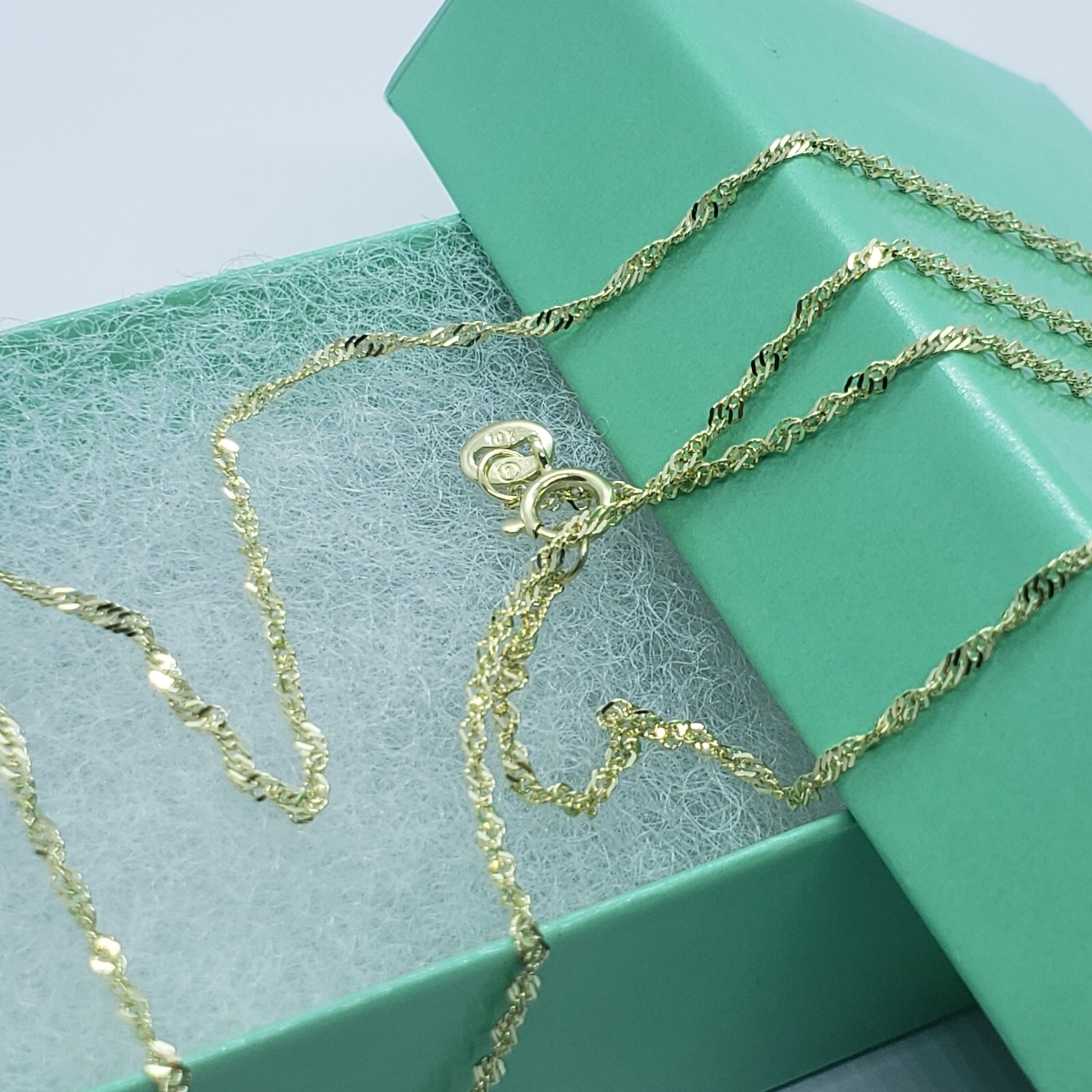 14K Solid Yellow Gold Personalized/Custom Name Pendant with/out Singapore chain