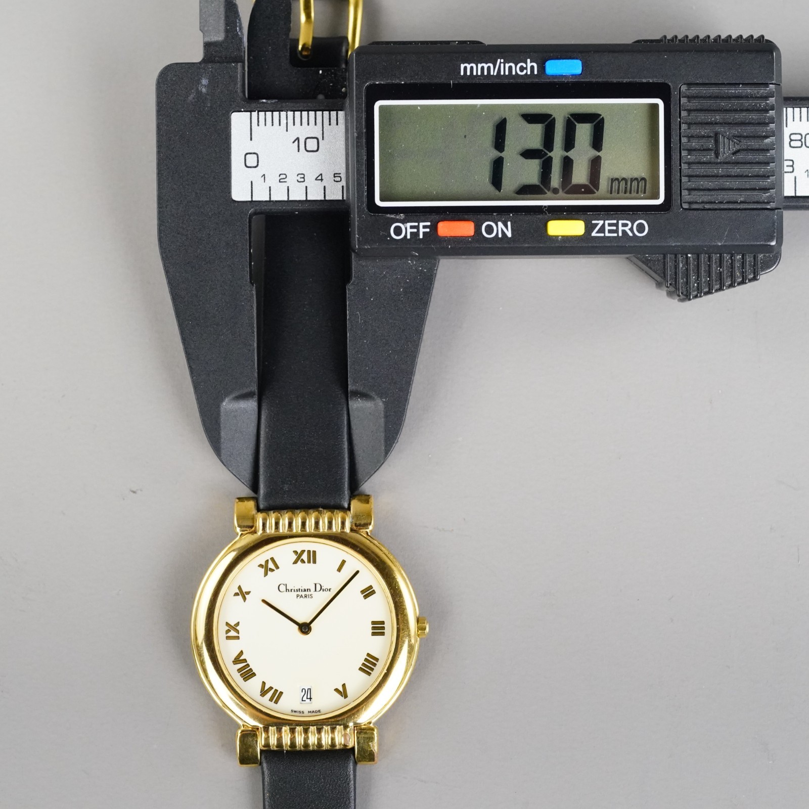 Christian Dior Vintage Unisex Watch 45.125 Gold 32mm New Battery New Band
