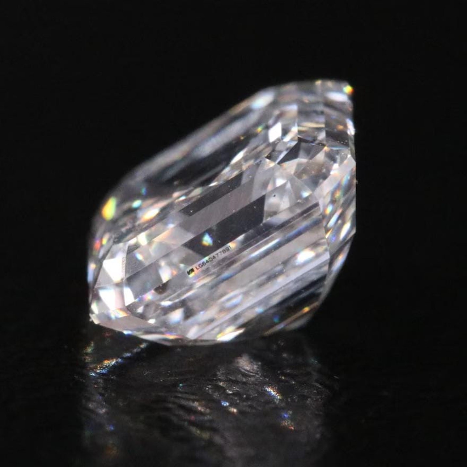 IGI 1.83ct Lab-Created Diamond Square Emerald Cut H VS1 Excellent