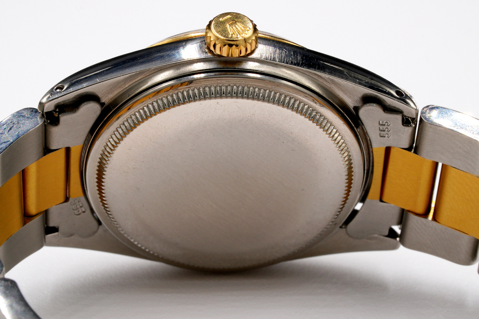 Rolex Datejust Mens 2Tone Yellow Gold and Stainless Steel Gold Dial 1601
