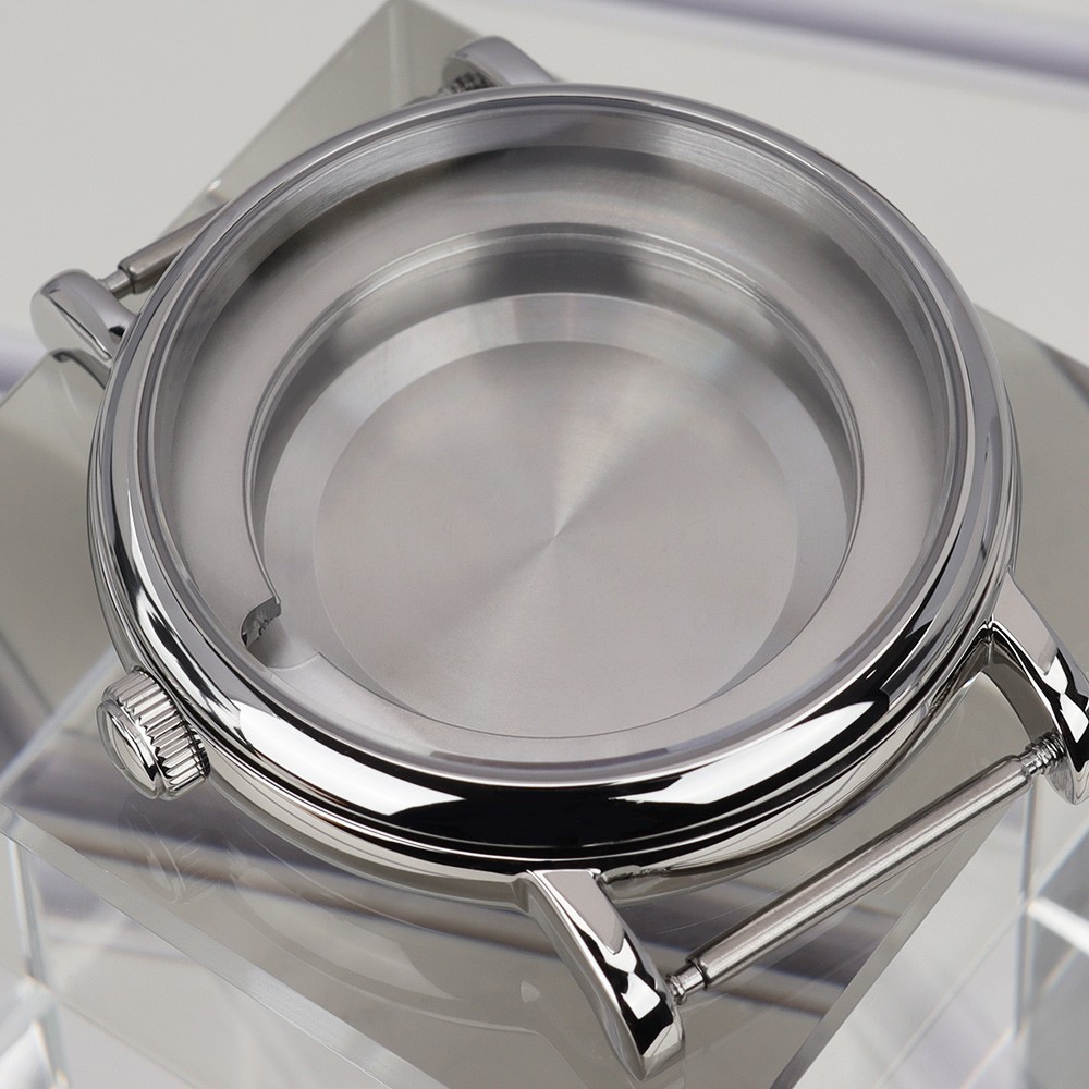 40mm Polished Watch Case 316L Stainless Steel For Eta 2824 PT5000 Movement 10ATM
