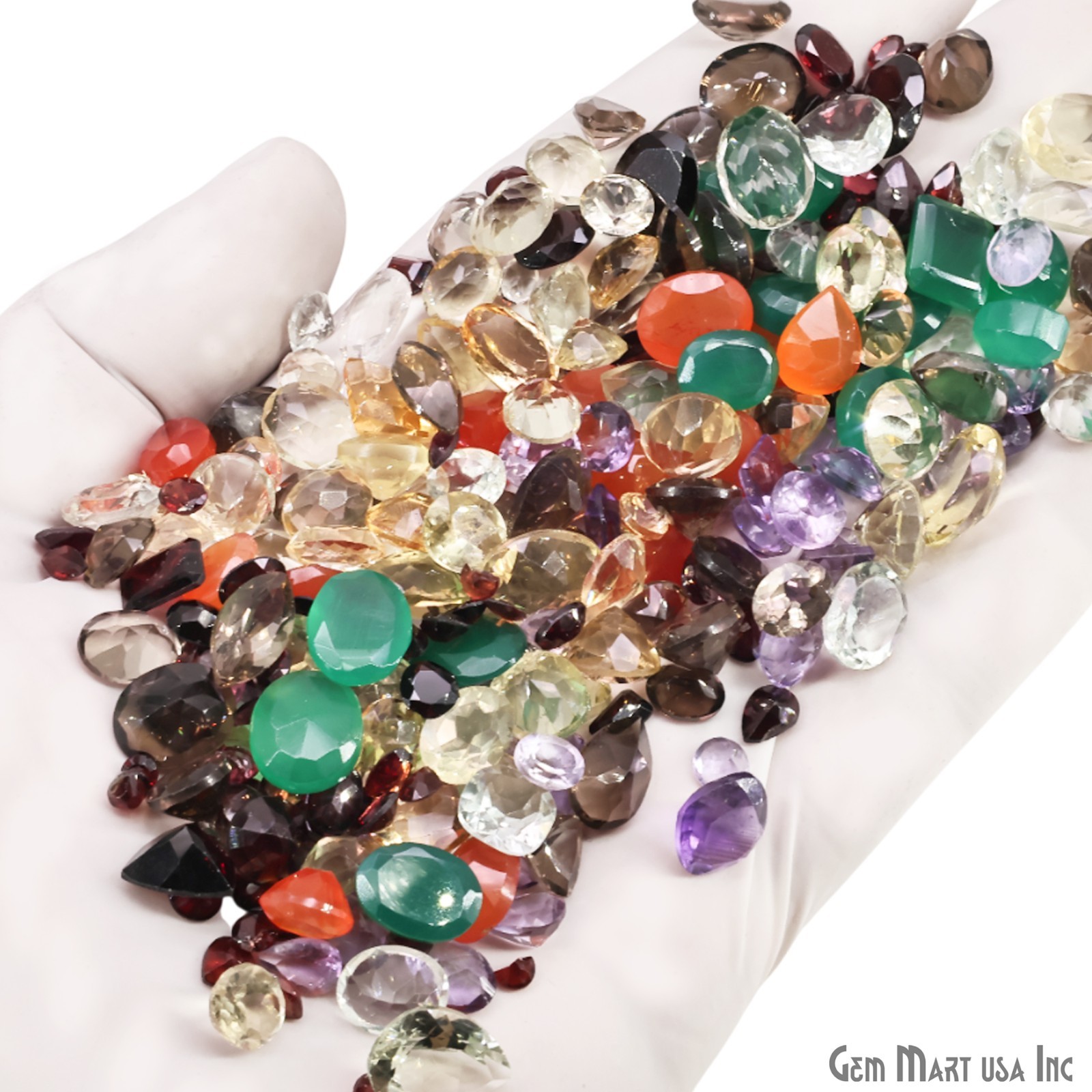 Natural Loose Gemstone Mixed Gems Carat Lot Mix Faceted Cut Semi Precious Stone
