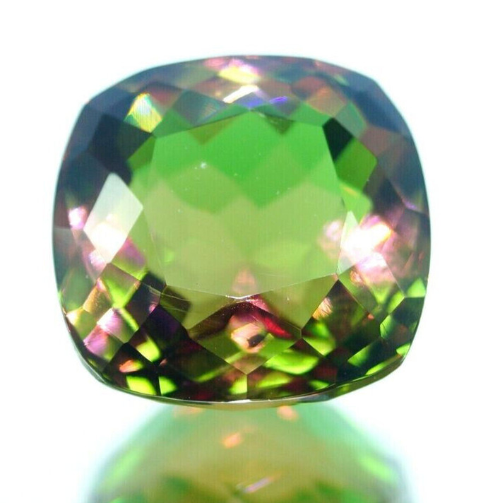 AAA+ Large Natural Zultanite 7 Color Cushion Cut 31.50 Ct. Turkish Loose Gemston