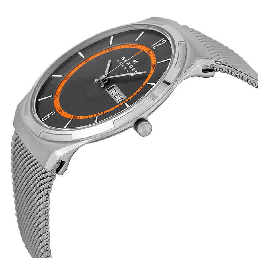 Skagen Melbye Grey Dial Grey Mesh Men’s Watch SKW6007