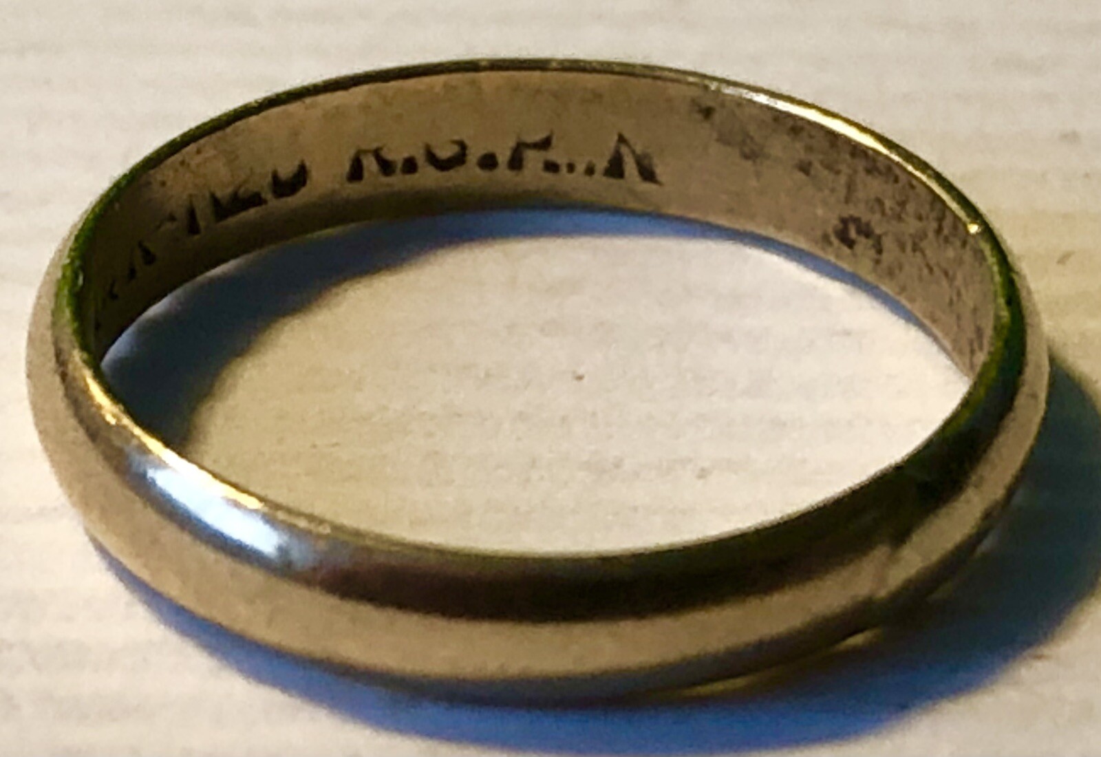 Vintage Antique 14k Karat Rolled Gold Plate Tiny 1/2” Dia Size 1 Baby Ring 0.5g