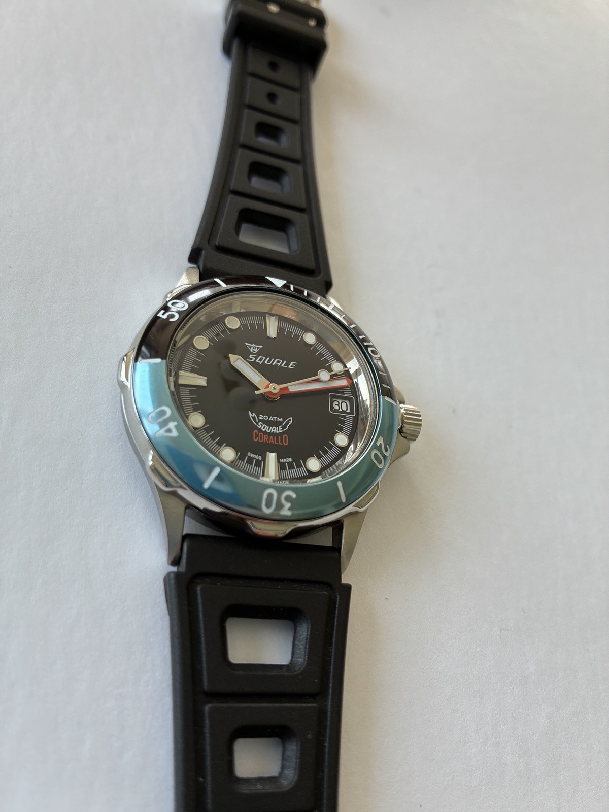 Squale Corallo NOS 2008 Black Dial Automatic Watch. Number 064/100