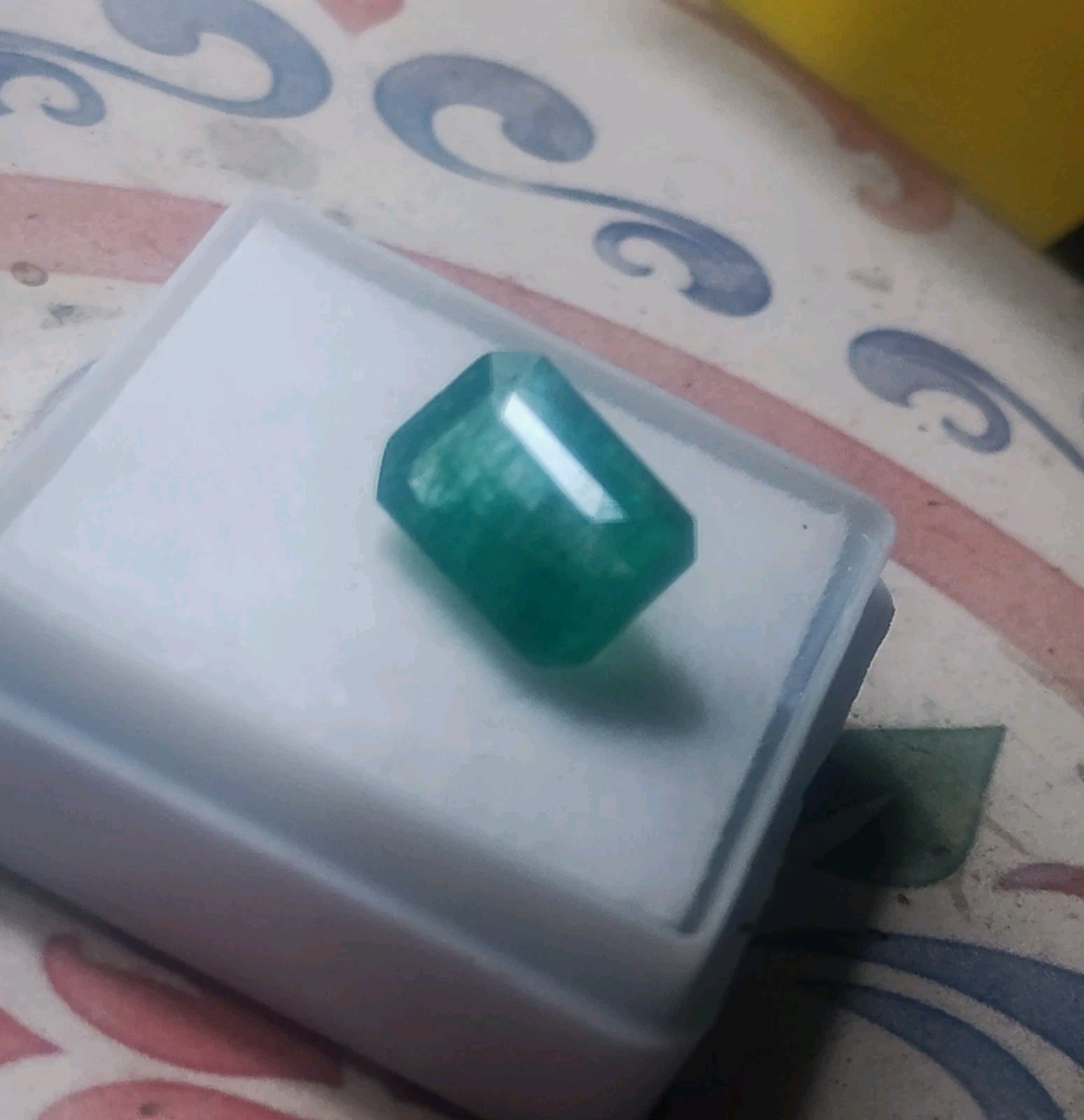 4.00 Ct Natural Green Colombian Emerald Top Quality Emerald Shape 10.7×7.7×5.7mm
