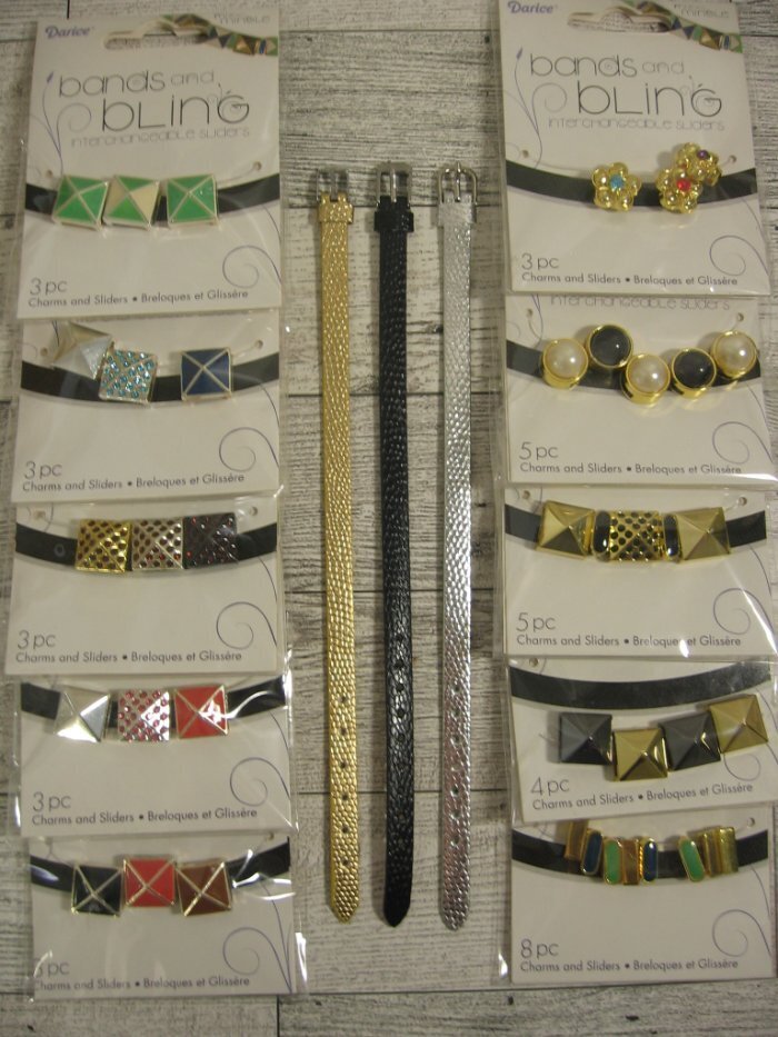 NEW Slider Beads Charms & Bracelet Jewelry Lot Enamel Rhinestones 43 Pc.