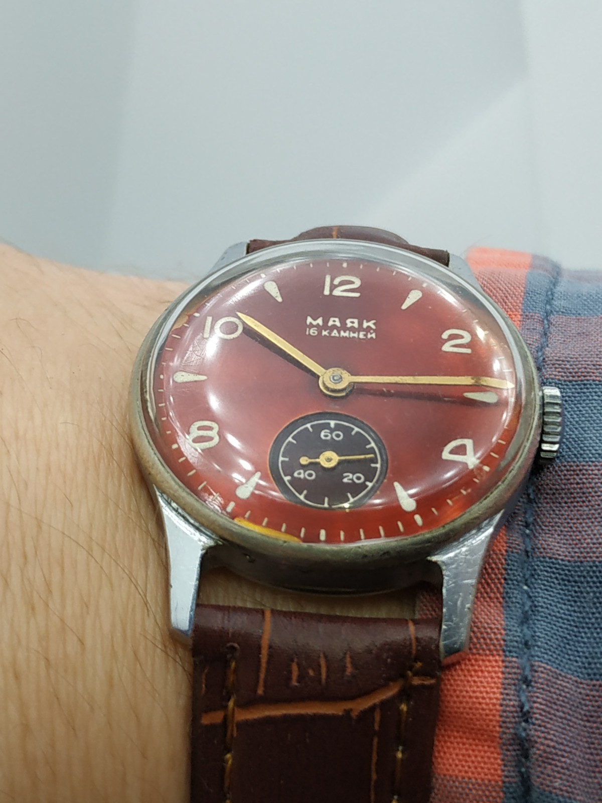 Men’s Watch Vintage Pobeda Mayak Majak USSR Mechanical CChZ Soviet Retro 1955s