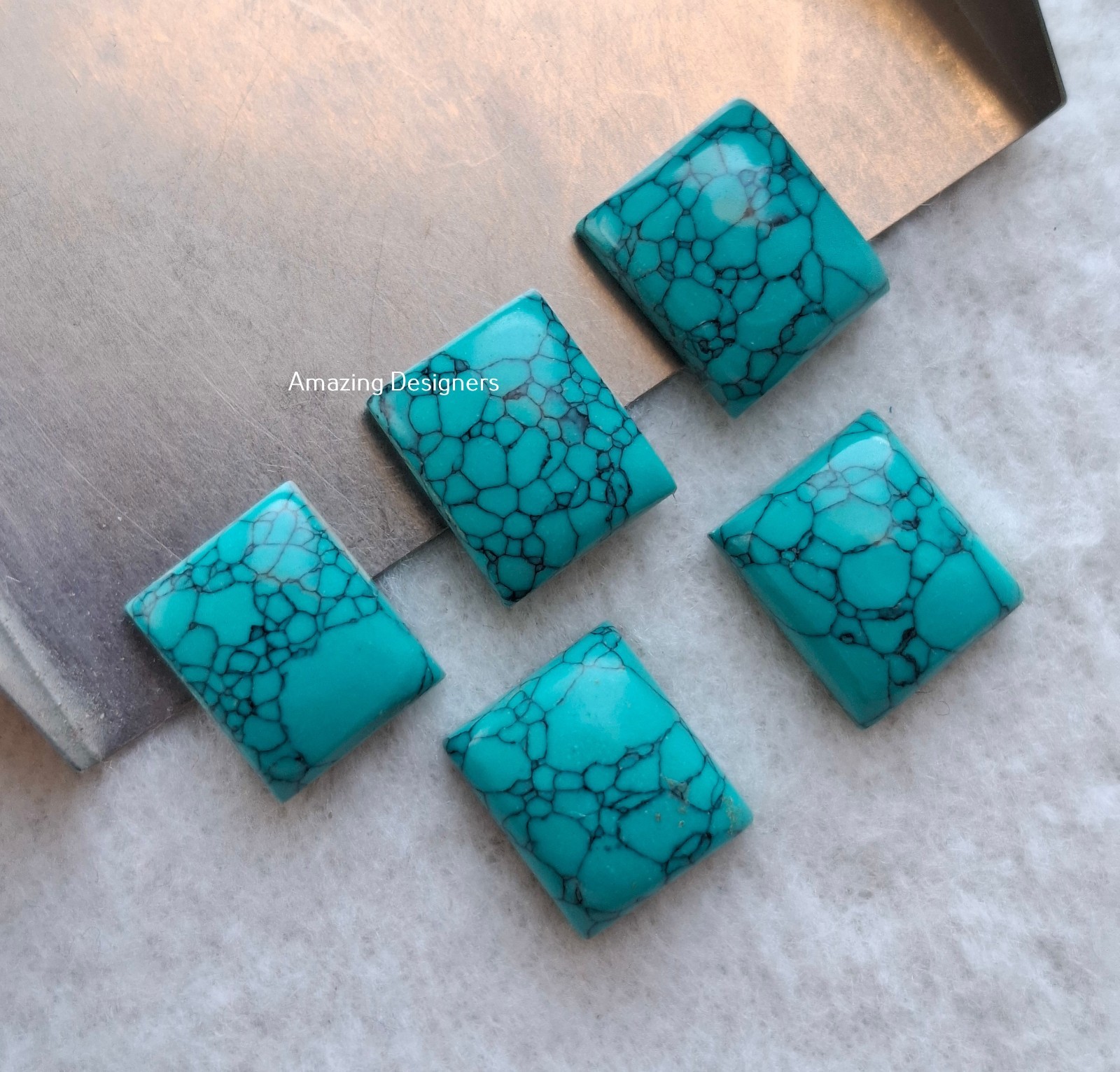 Synthetic Turquoise Rectangle Cabochon 6x8mm to 20x25mm Loose Gemstone