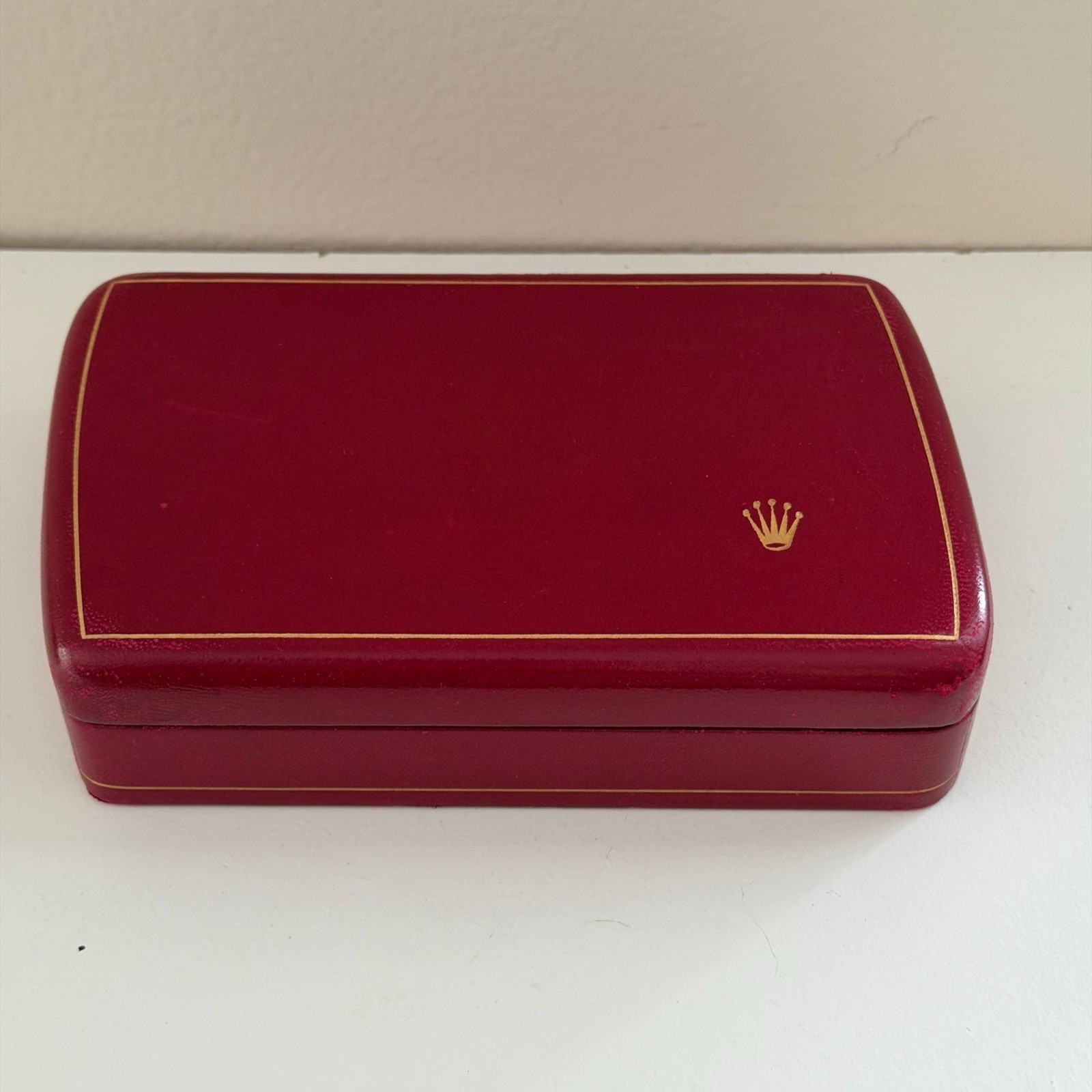 Ultra Rare Vintage Rolex Red Asymmetric Watch Storage Box 50-60s