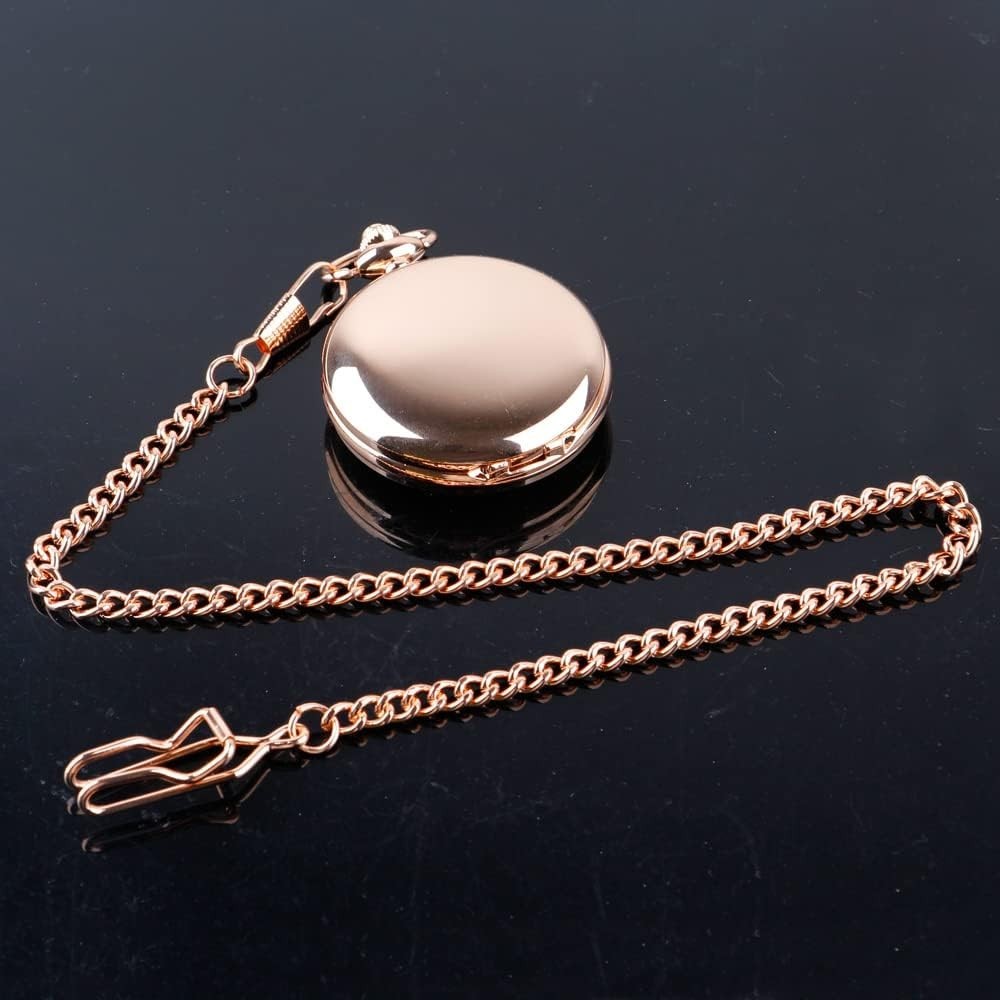 Vintage Style Pocket Watch with 37cm Chain – Ideal for Christmas & Fathers Day