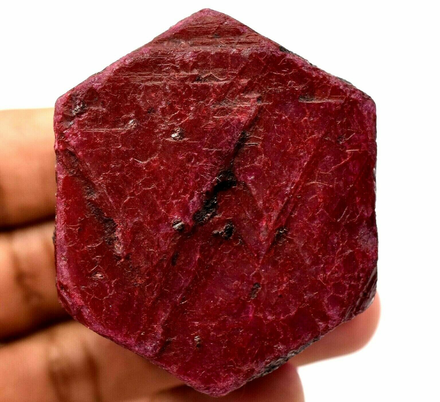 Natural Huge Red Mozambique Ruby Earth-Mined Color Enhanced Certified Rough !