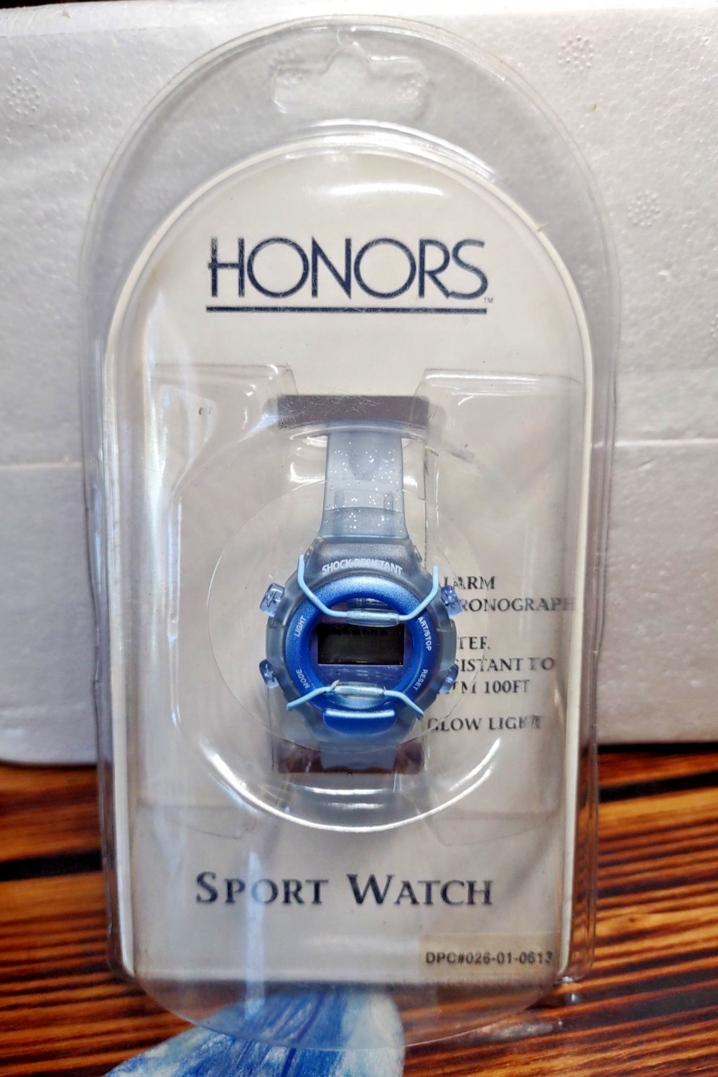 Honors Sports Watch Vintage 2000 New Old Stock Sealed Package BLUE