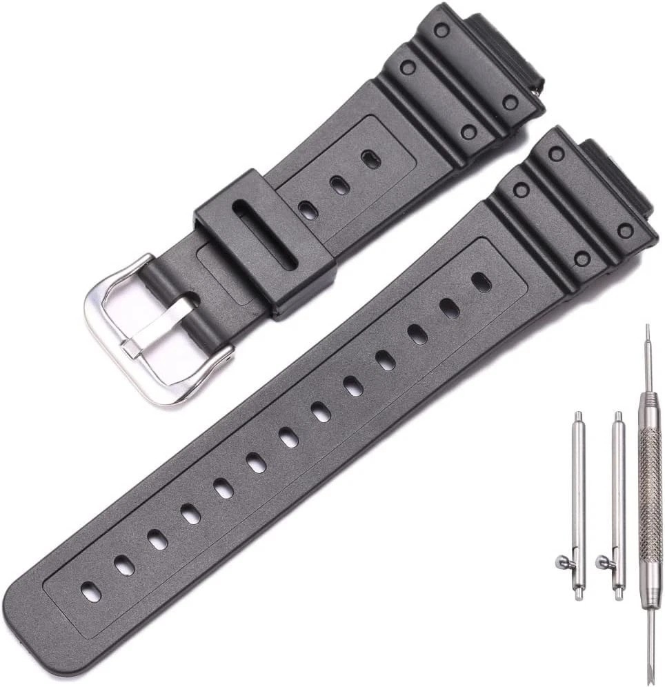 Stylish G-Shock GA2100/GA-2110 Replacement Strap – Waterproof Black Rubber Band