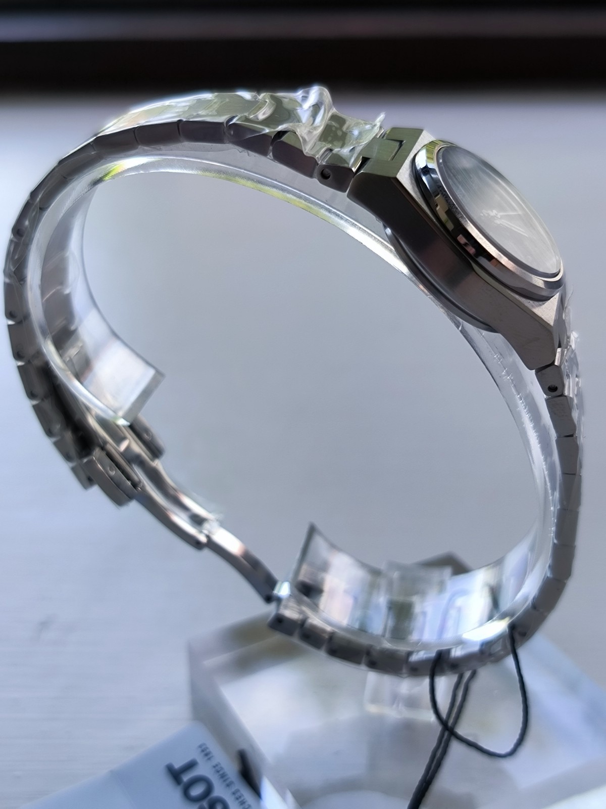 Tissot PRX, beautiful ladies black dial with diamond markers. Perfect gift