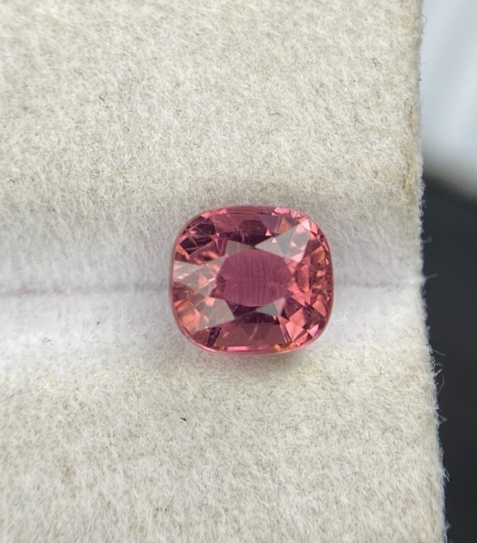 Certified Amazing Natural Tourmaline Square Cushion Cut 1.66 Carat Eye Clean