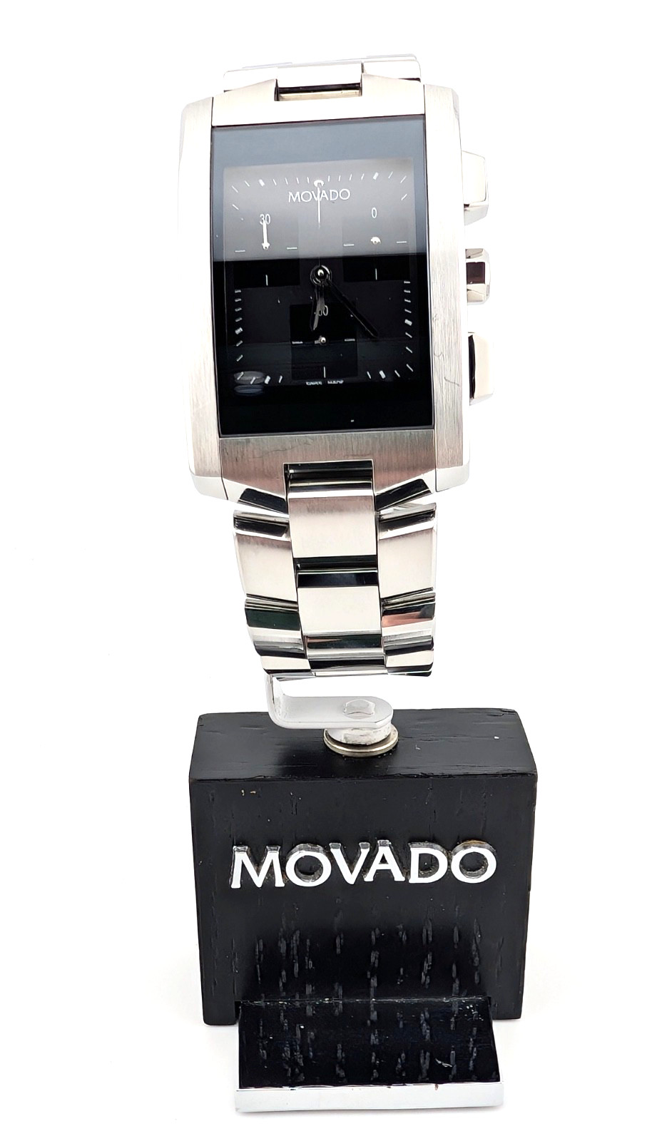 Movado Men’s Eliro Chronograph SS W/2-Tone* Blk Dial #84.H1.1461 ~ Display Model