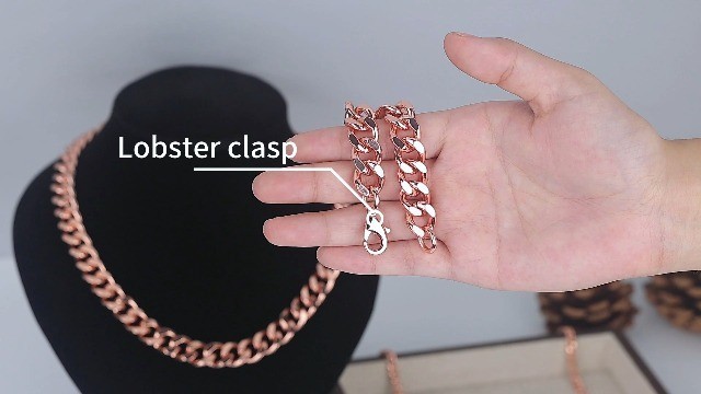 99.9% Pure Copper Cuban Link Bracelet for Men & Women – 5mm to 12mm Widths, Gift