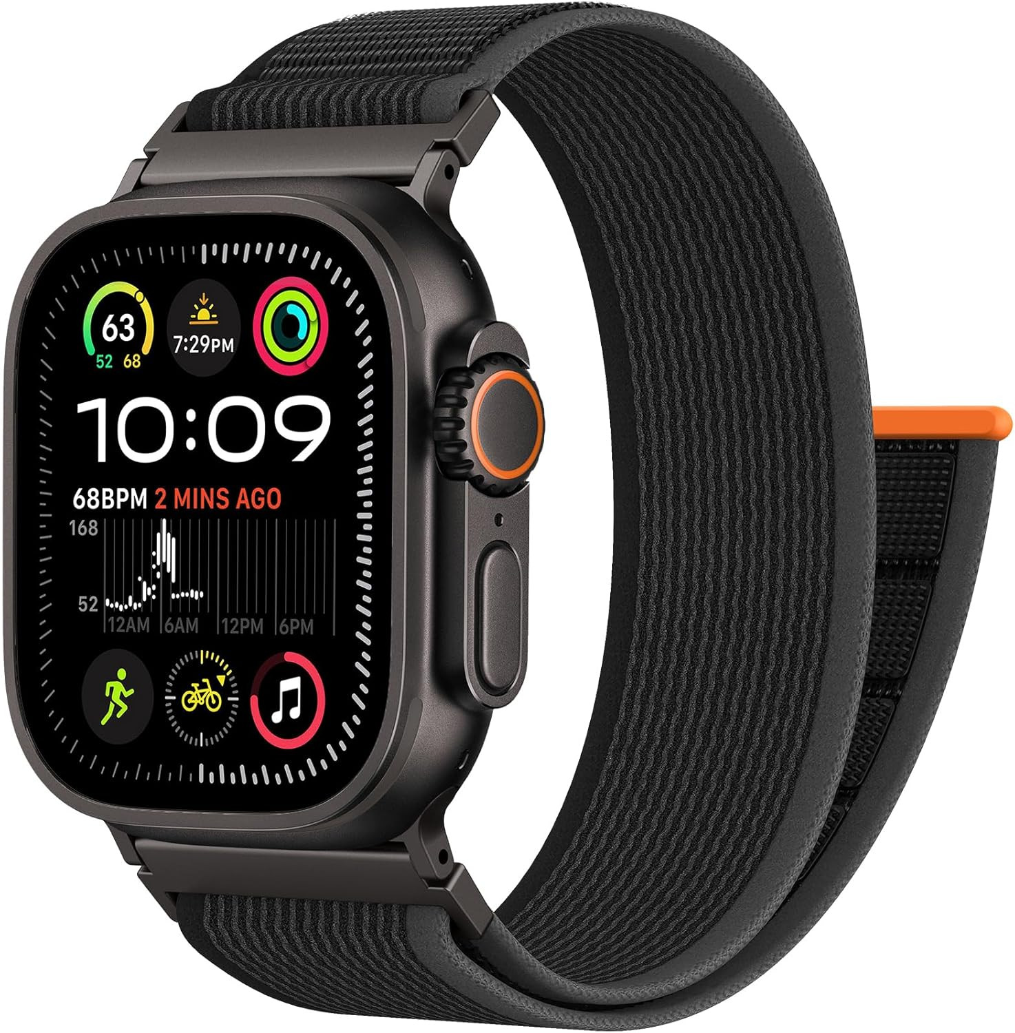 Trail Loop Nylon Sport Band Compatible with Apple Watch Ultra 3 2 Band for Men 4