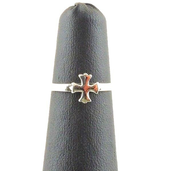 Size 4 Adjustable Sterling Silver Cross Toe – Midi Ring
