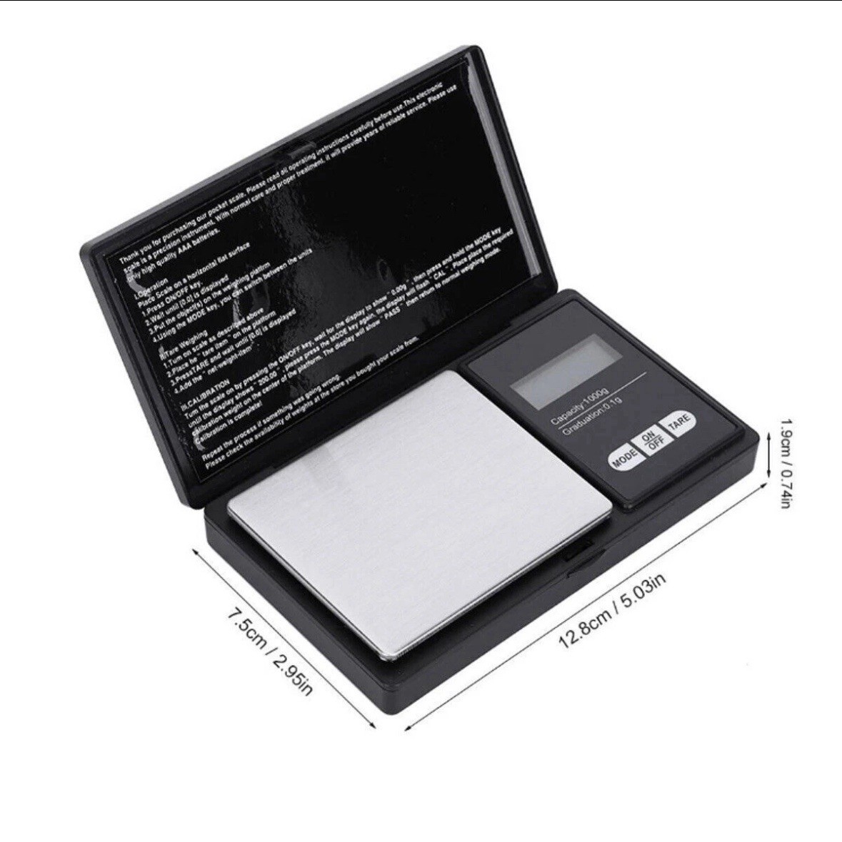 Digital Scale 500g x 0.01g Jewelry Gold Silver Coin Gram Pocket Size US SELLER