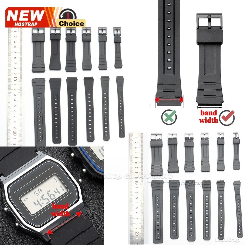 Casio Silicone Watch Band Waterproof Replacement Strap 12mm-22mm