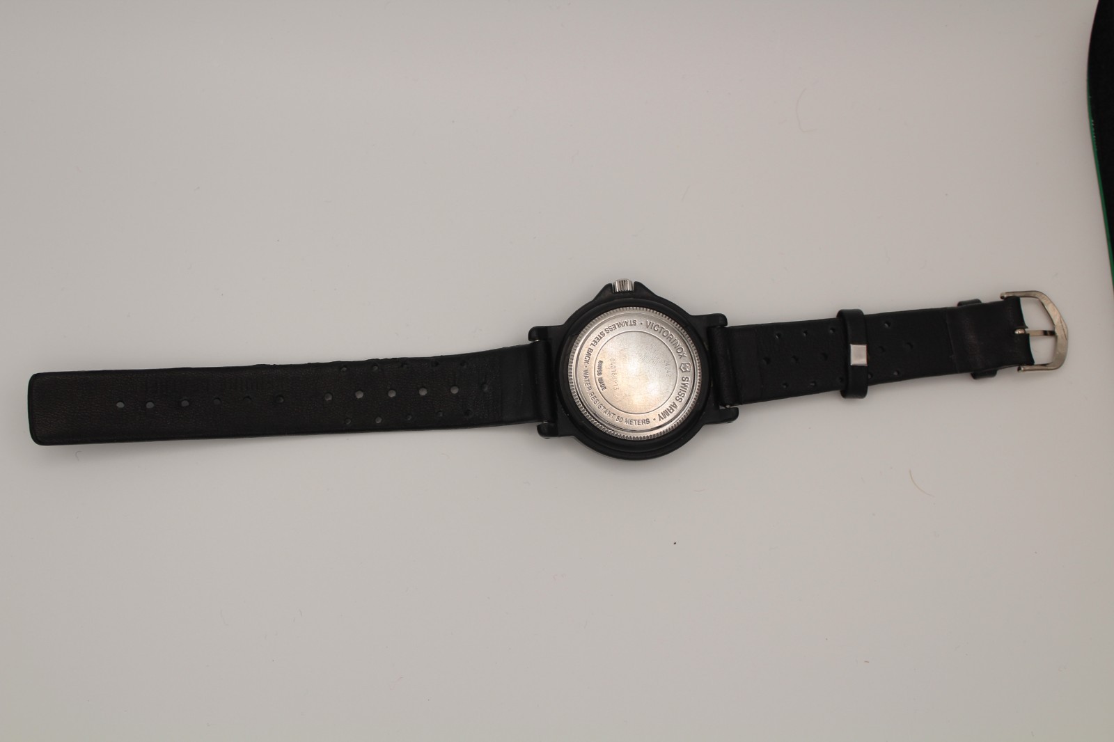 Victorinox Swiss Army Field Watch Black Quartz Date 50M Swiss Made Military
