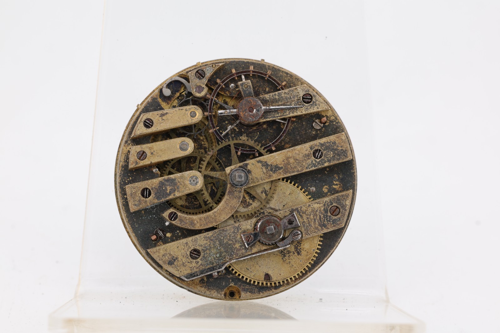 HIGH GRADE KEYWIND 3 FINGER POCKET WATCH MOVEMENT, 45.23mm, FOR REPAIR (LP)
