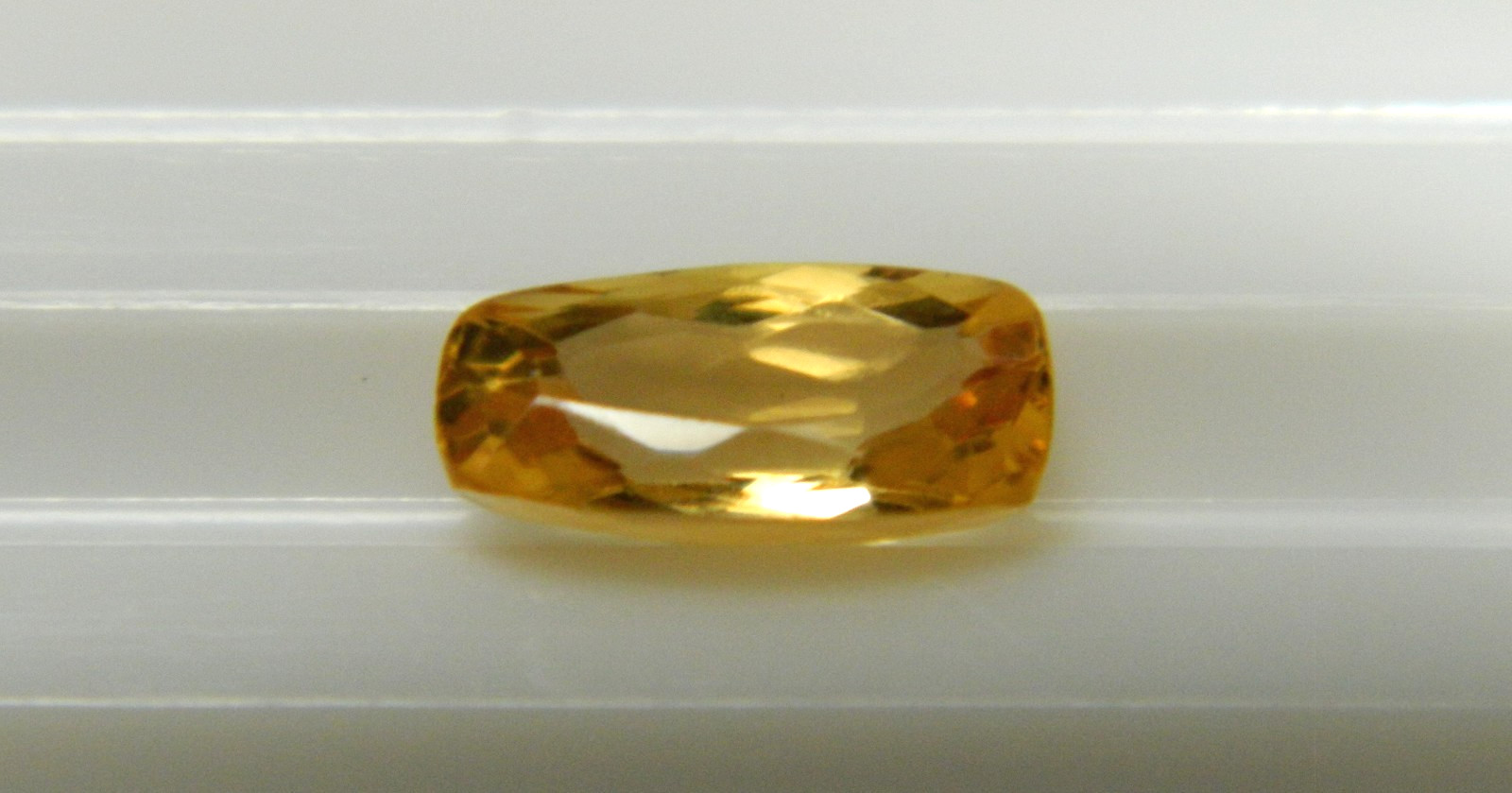 Imperial Topaz 1.12 Ct Clarity IF Cushion Cut Natural Golden Brazil I194
