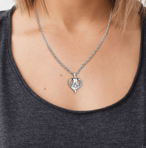 To My Wife Necklace Pendant, Anniversary, Birthday, Valentine, Christmas Gift