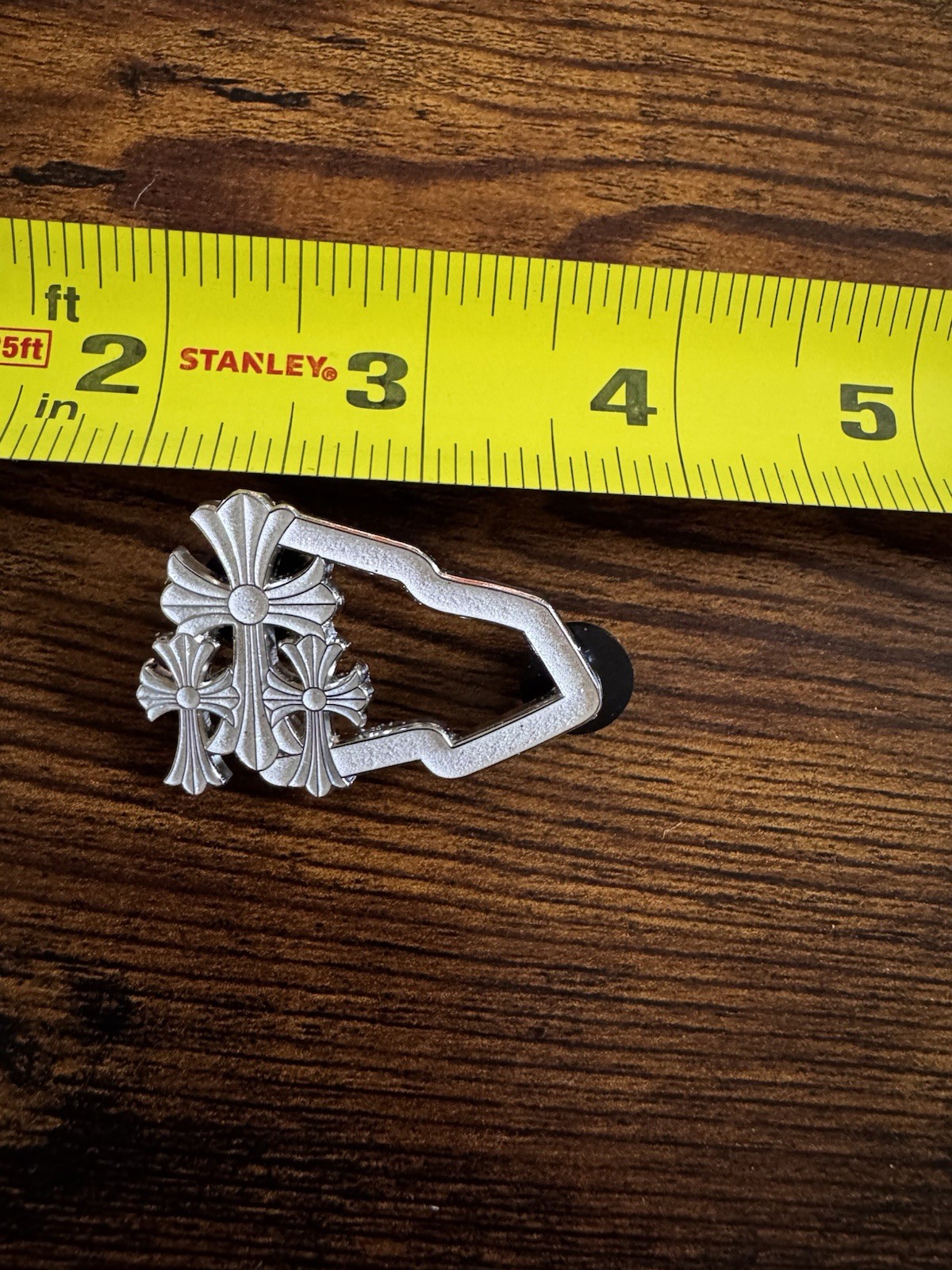 Chrome Cross New Era Hat Pin Stainless Heart Fast Shipping Gothic