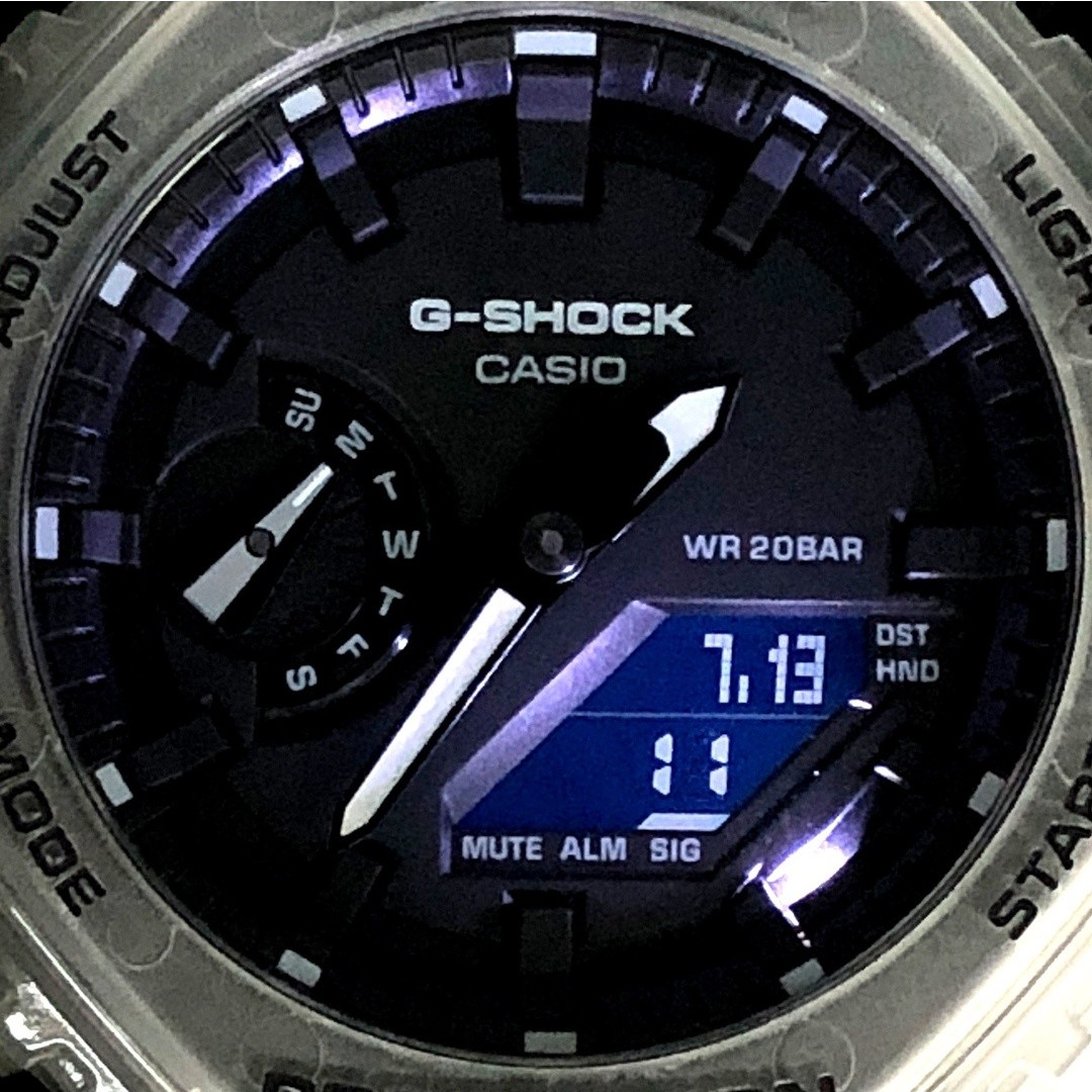 G SHOCK GA 2100SKE 7A Skeleton Series Skeleton Octagon Case Casioak LED Light Re
