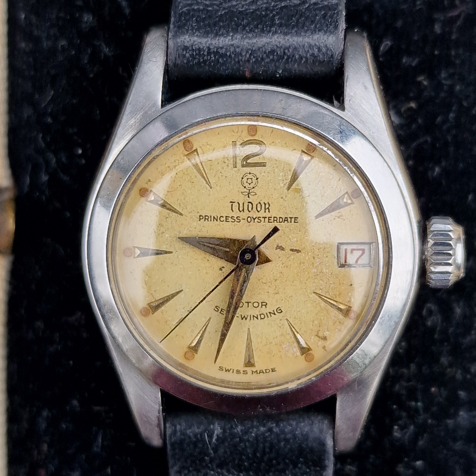 Tudor Princess Oysterdate Automatic 24mm Stainless Steel Wristwatch
