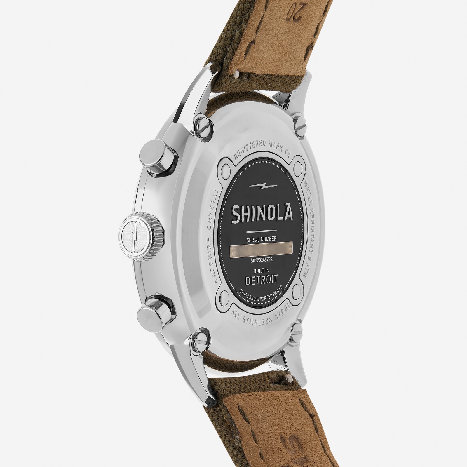 NEW SHINOLA Detroit Men’s The Traveler S0120245782 2 Eye Chronograph Watch $850