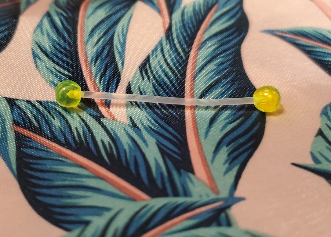 Industrial Piercing Barbell Rings Set Bioflex Bioplast Body Jewelry 14g