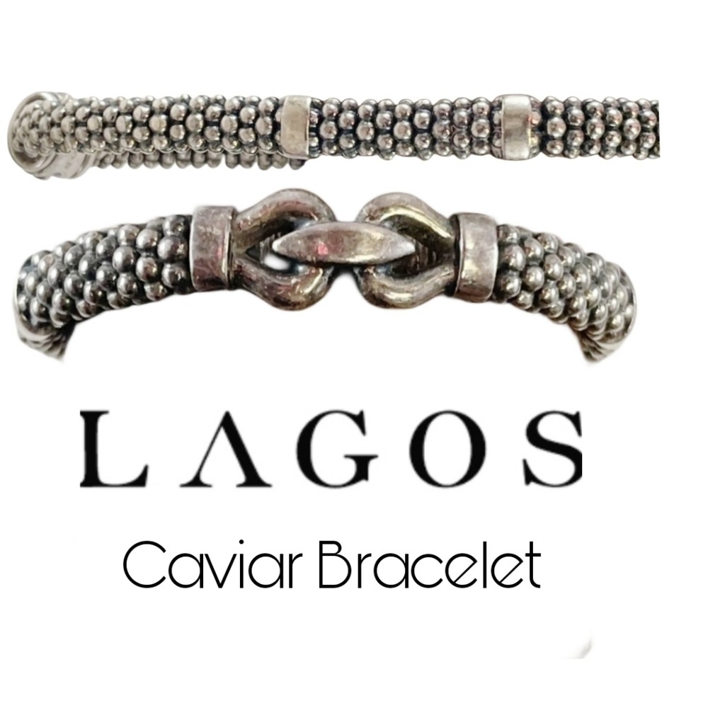 LAGOS CAVIAR 7.25 INCH BRACELET 25.0G Sterling Silver Signature Bracelet