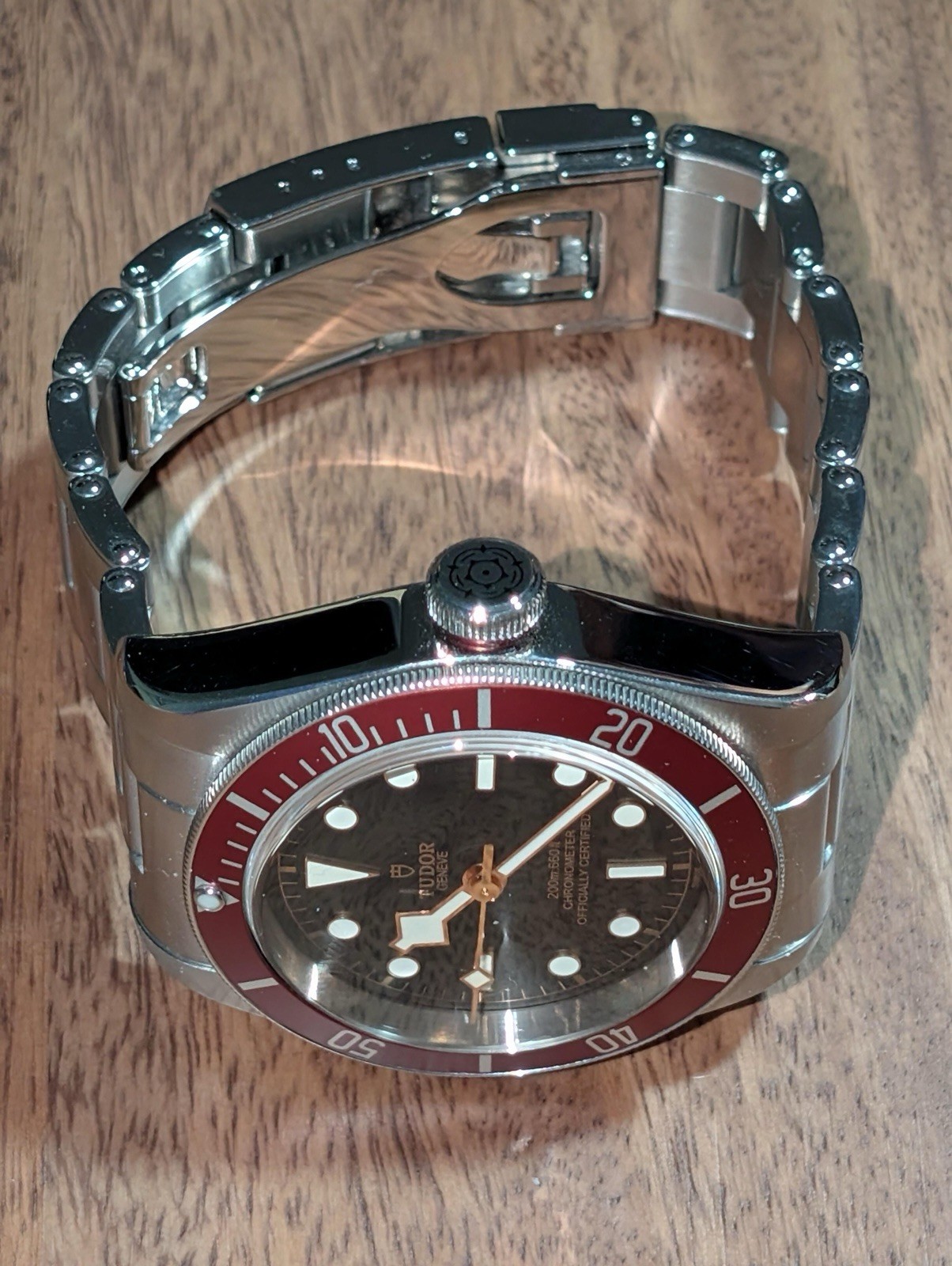 TUDOR Black Bay Red Bezel Black Dial 41mm Auto 200m Chronometer Box/Papers