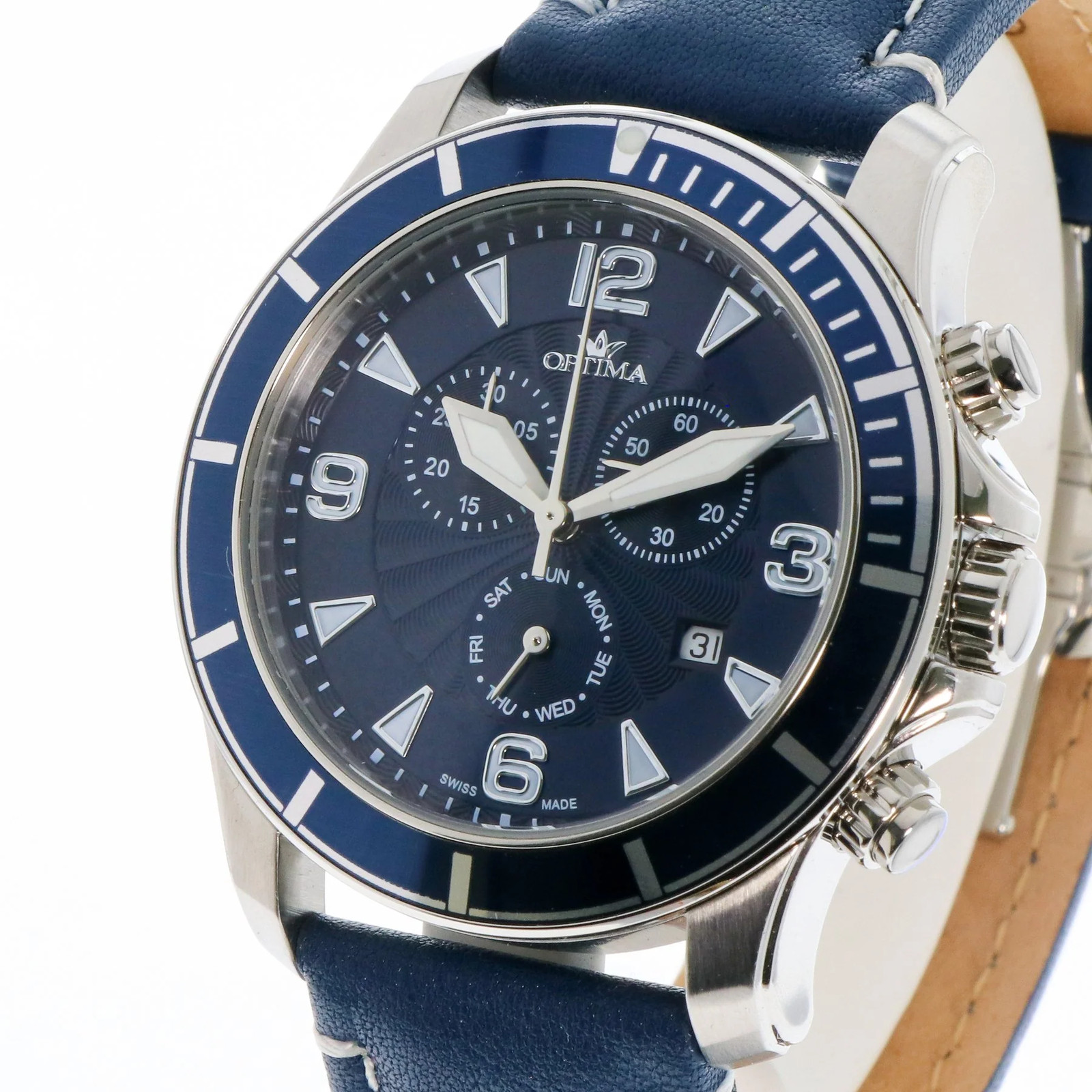 Optima – Swiss Chronograph – OSC422-SL-9 Chronograph Swiss Ronda Quartz 45 mm
