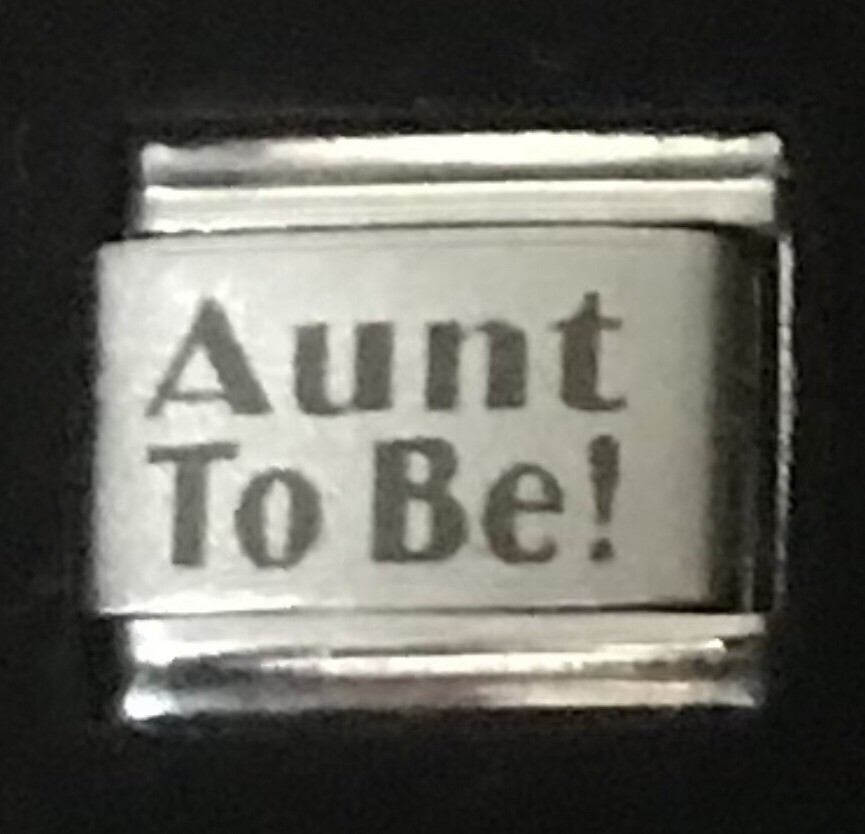 Aunt To Be! Laser Wholesale ITALIAN CHARM 9MM K15
