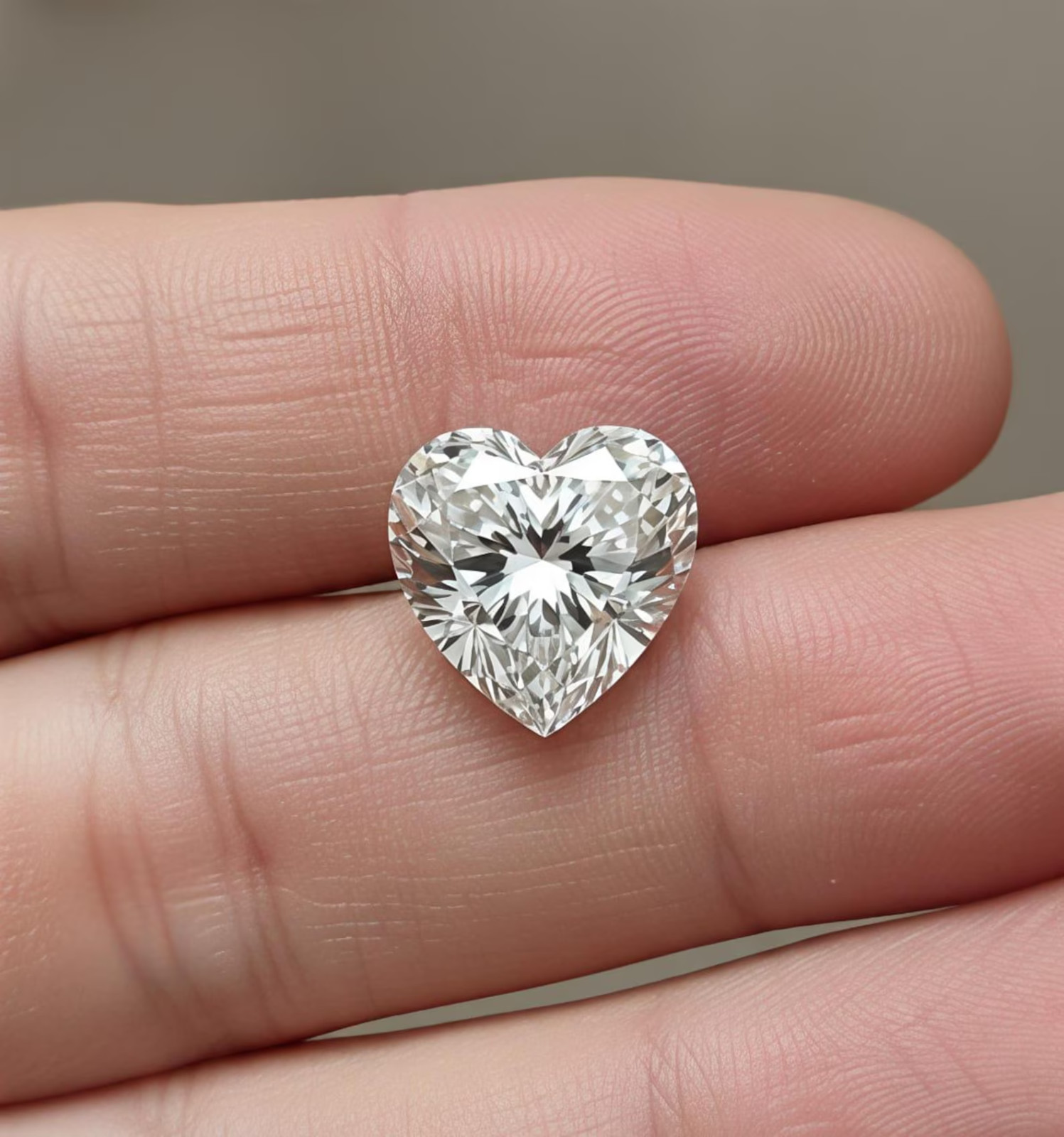 2 CT Heart Cut D Color VVS1 Clarity Loose Lab Grown Moissanite Diamond 8MM Gems