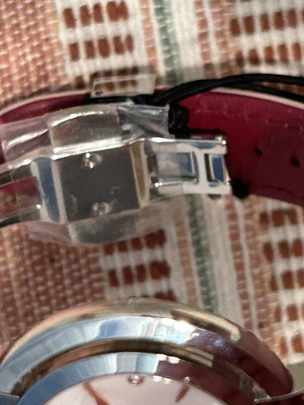 Bulova Rubaiyat Women’s Sapphire Crystal Stainless Steel Pink 36mm Watch 96P197