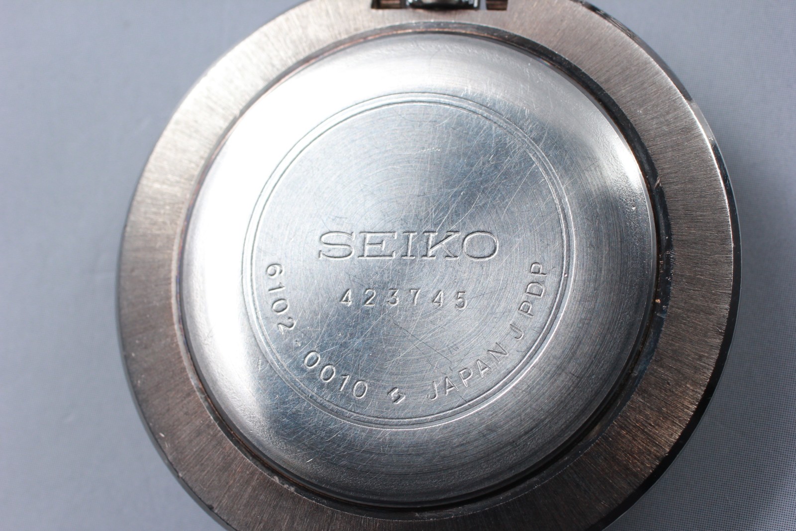 Vintage 1974 N MINT Seiko Skyliner 6102-0010 21J PDP Mens Pocket Watch JAPAN