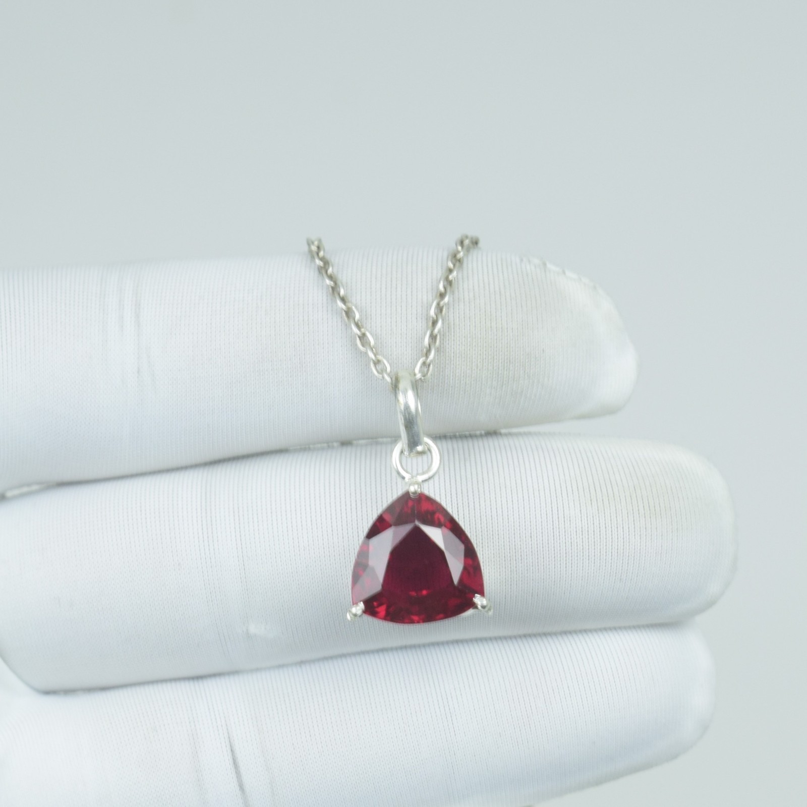 925 Healing Sterling Silver Garnet Necklace Jewelry, July Birthstone Gift,