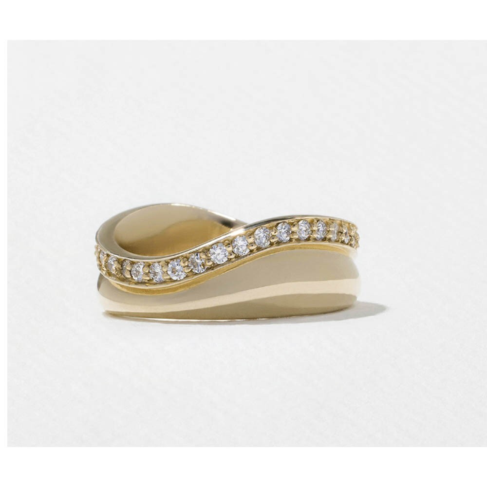 Diamond Wedding Ring GLI HRD Lab Grown Round 0.60 Carat Solid 14K Yellow Gold