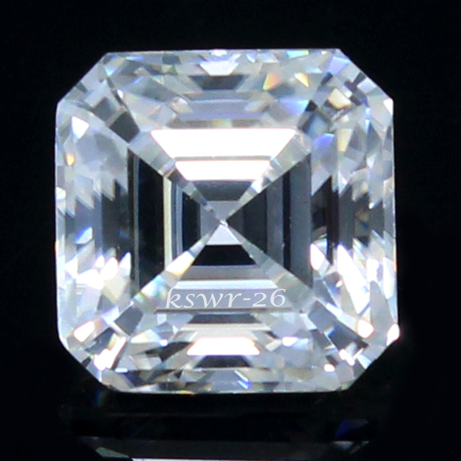 Certified Natural D Color VVS1 Excellent Cut 7.00 MM Asscher White Loose Diamond