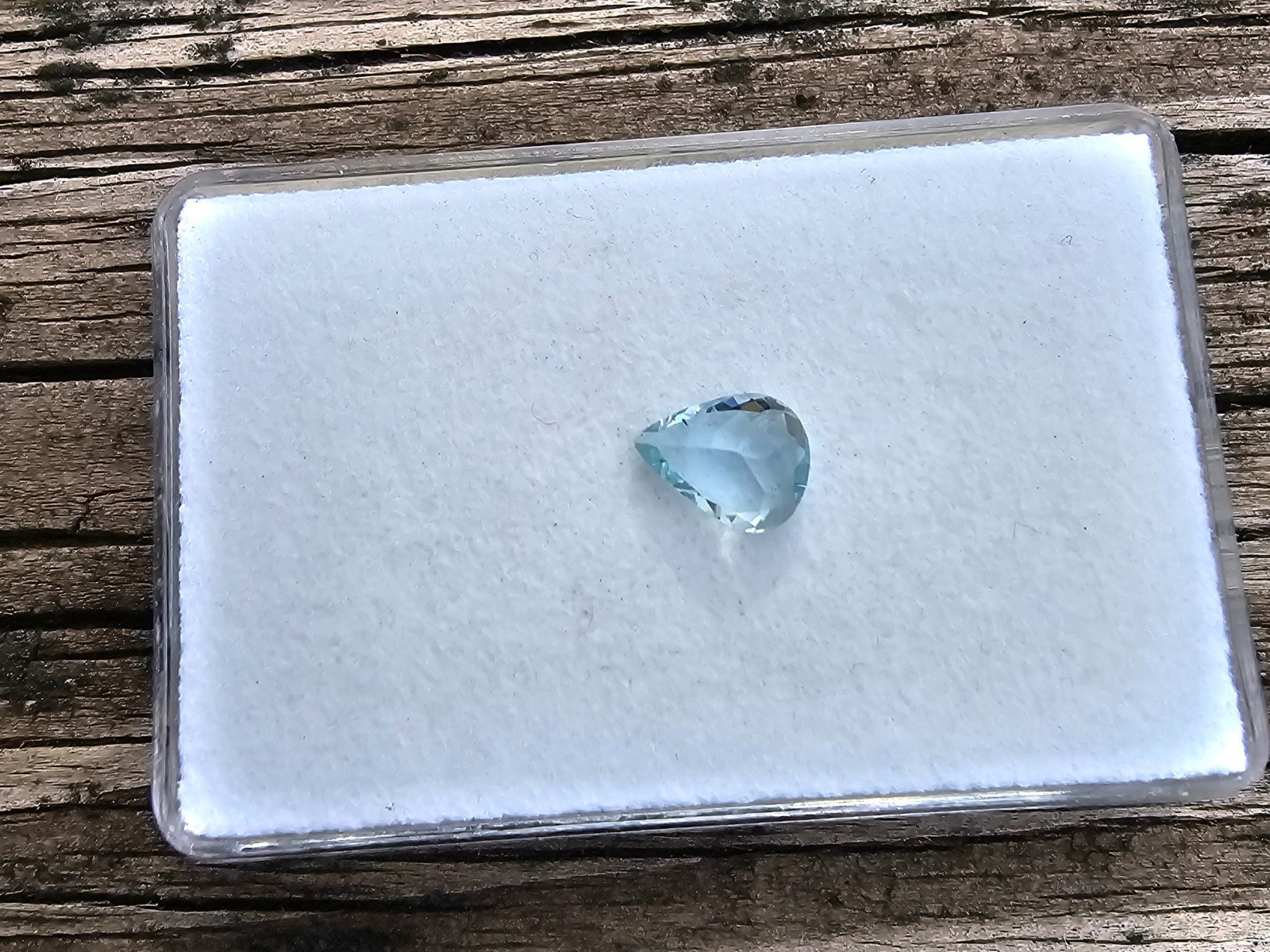 Aquamarine 8.9×6.9mm Pear Shape Loose Gemstone!
